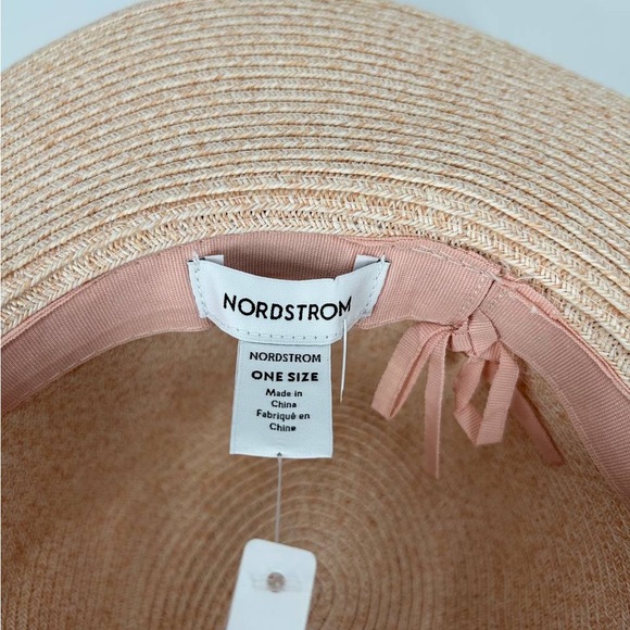 Nordstrom Women’s Pink Straw Hat - Picture 3 of 4
